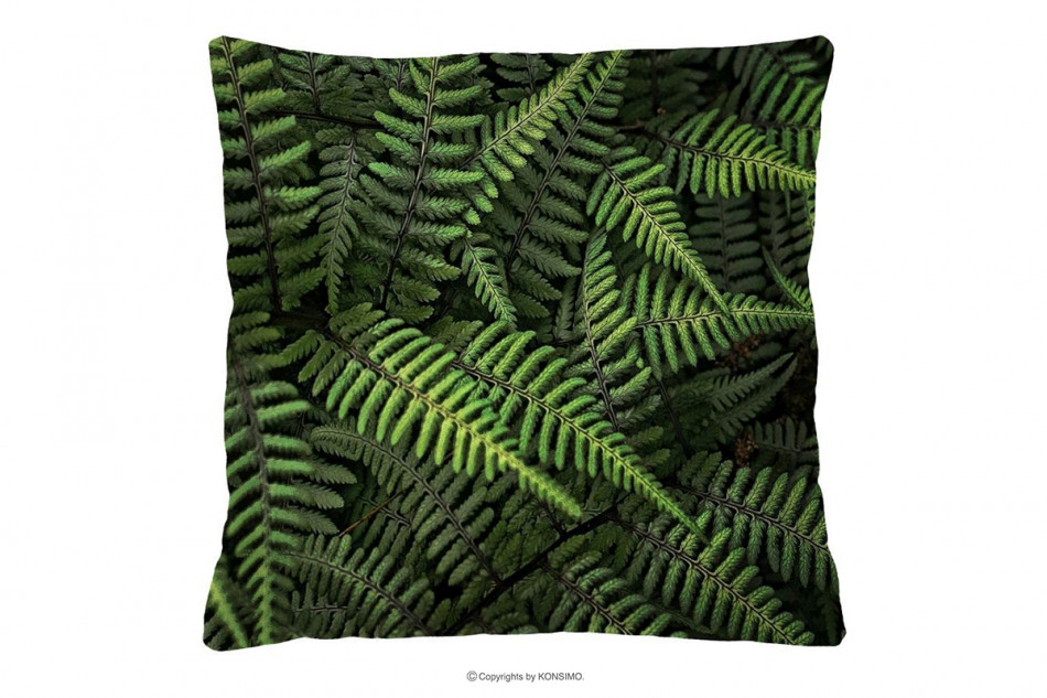 HUNGA Vankúš do izby monstera tmavozelený - obrázok
