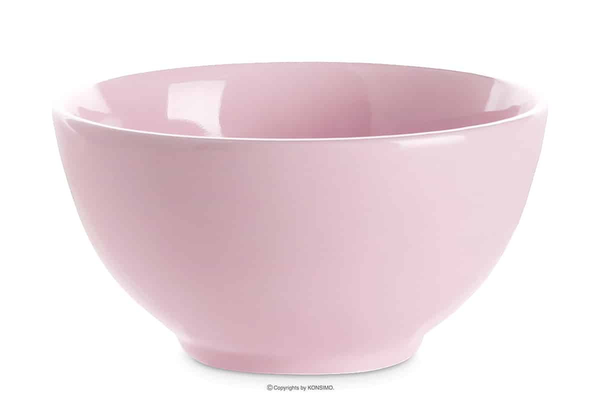 Svetloružová miska