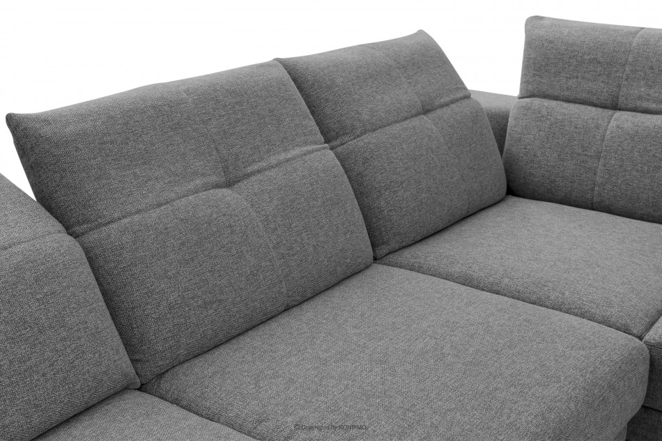 DAVIDI Rohová sedacia súprava s funkciou relax sivá ľavá šedá - obrázok 6