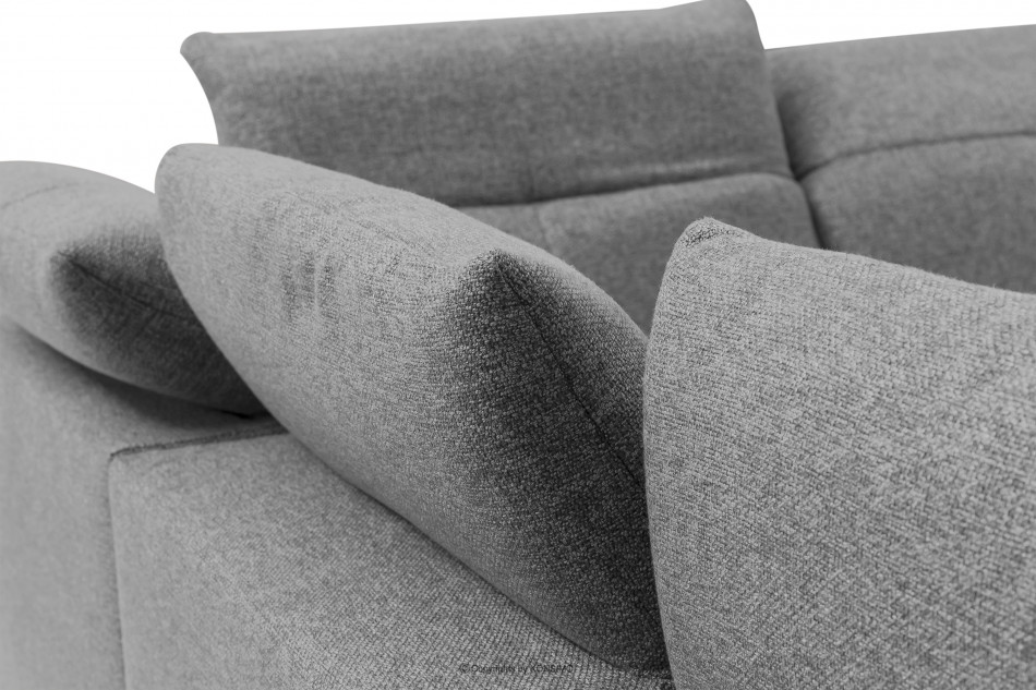 DAVIDI Nastaviteľná rohová sedacia súprava sivá pravá šedá - obrázok 6