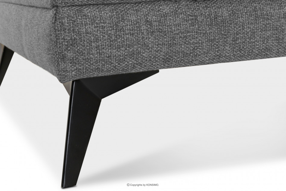 DAVIDI Nastaviteľná rohová sedacia súprava sivá pravá šedá - obrázok 5