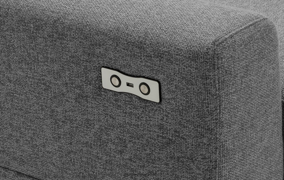 DAVIDI Nastaviteľná rohová sedacia súprava sivá pravá šedá - obrázok 3