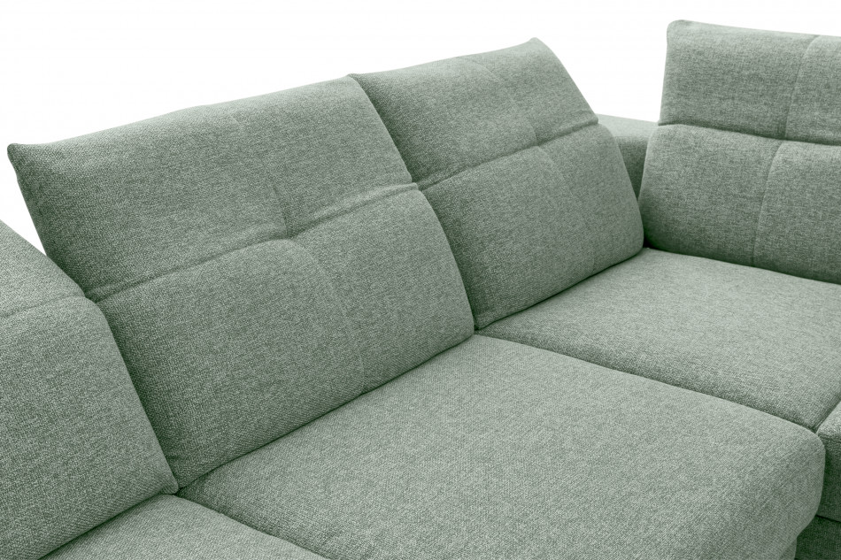 DAVIDI Nastaviteľná rohová sedacia súprava mätová pravá máta - obrázok 6