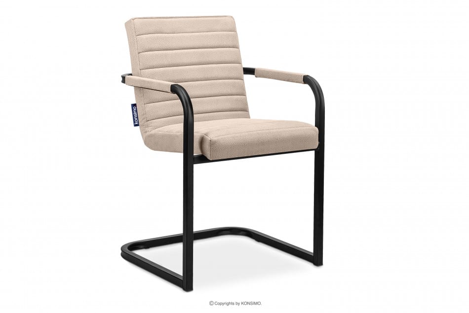 BASKO Kancelárska stolička béžová béžová/černá - obrázok 0