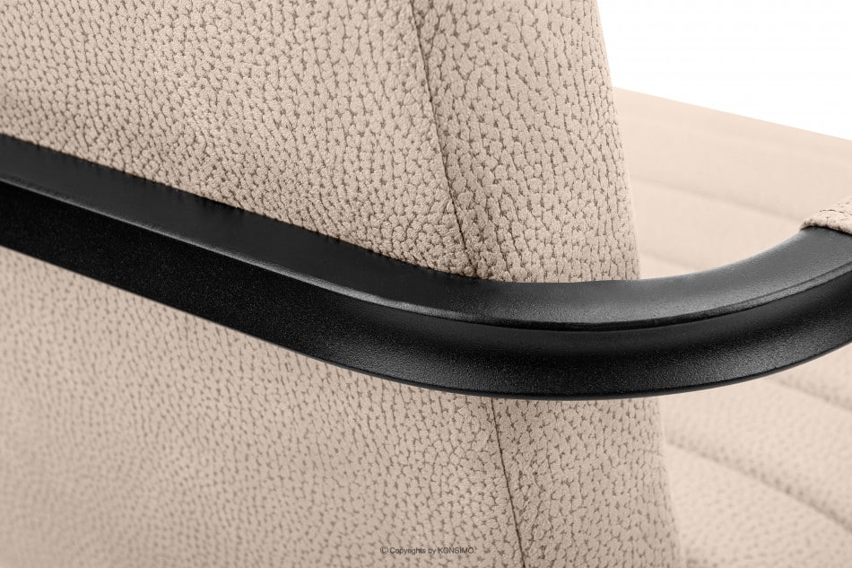 BASKO Kancelárska stolička béžová béžová/černá - obrázok 8