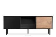 Loft TV skrinka drážkovaná čierna