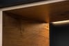 LOFTY Loft TV skrinka s poličkami černý/přírodní dub - obrázok 25