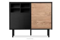 Loft komoda prírodný dub/čierna