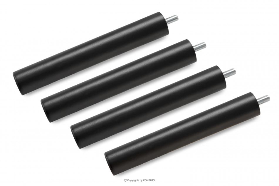 LOFTY Vysoký regál s drážkovaním černý/přírodní dub - obrázok 12