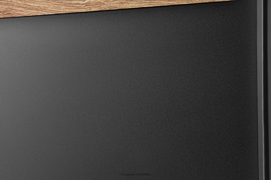 LOFTY Vysoký regál s drážkovaním černý/přírodní dub - obrázok 17