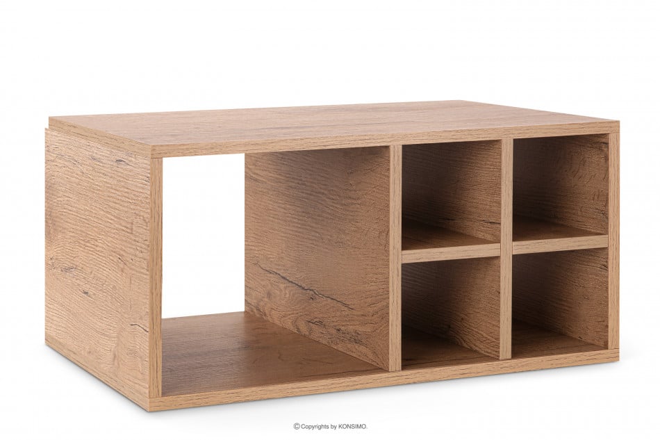 LOFTY Regál loft vysoký černý/přírodní dub - obrázok 20