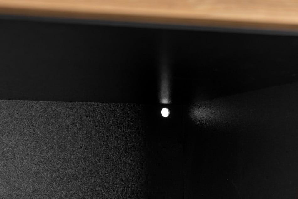 LOFTY Regál loft vysoký černý/přírodní dub - obrázok 22