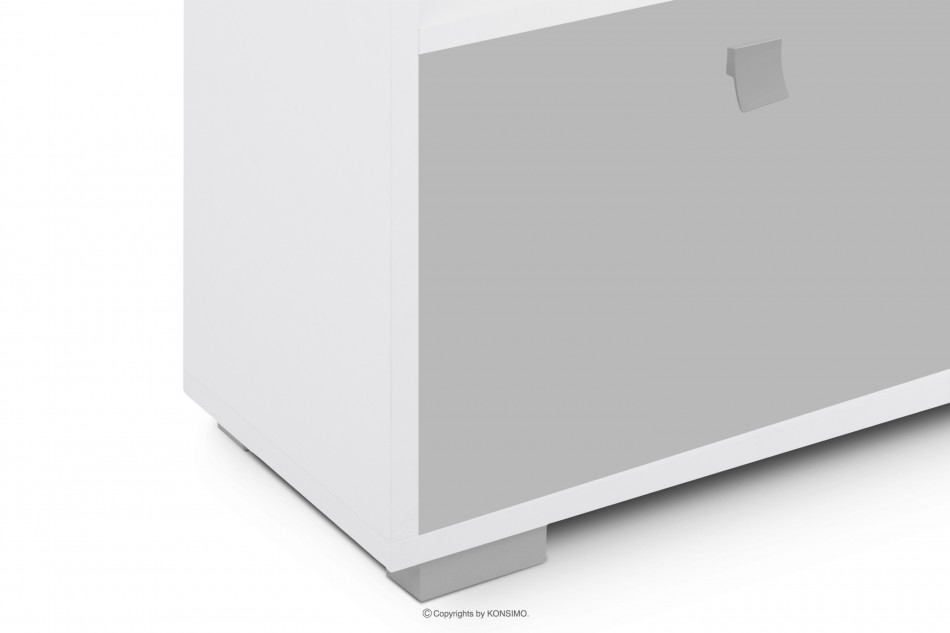 PABIS Detská knižnica, chatka s dvierkami šedá šedá biela - obrázok 3