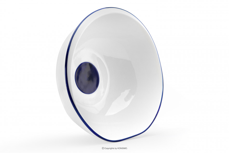 KROG Súprava veľkých misiek 6ks. biela/garnet - obrázok 4