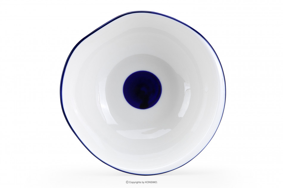 KROG Súprava veľkých misiek 6ks. biela/garnet - obrázok 5