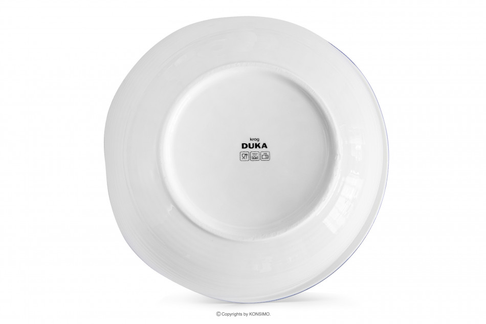 KROG Súprava veľkých misiek 6ks. biela/garnet - obrázok 6