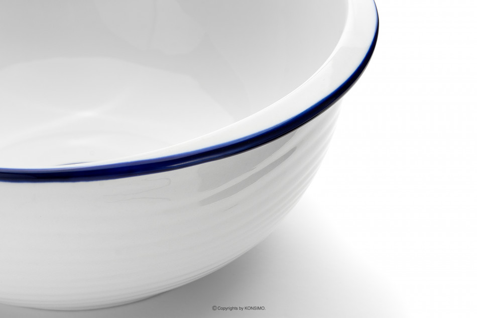 KROG Súprava veľkých misiek 6ks. biela/garnet - obrázok 8