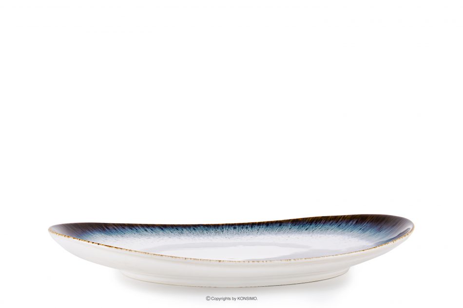 TIME DIM Raňajkový tanier námornícka modrá/biela - obrázok 2