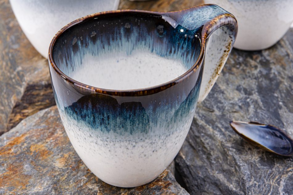 TIME DIM Šálka námornícka modrá/biela - obrázok 1