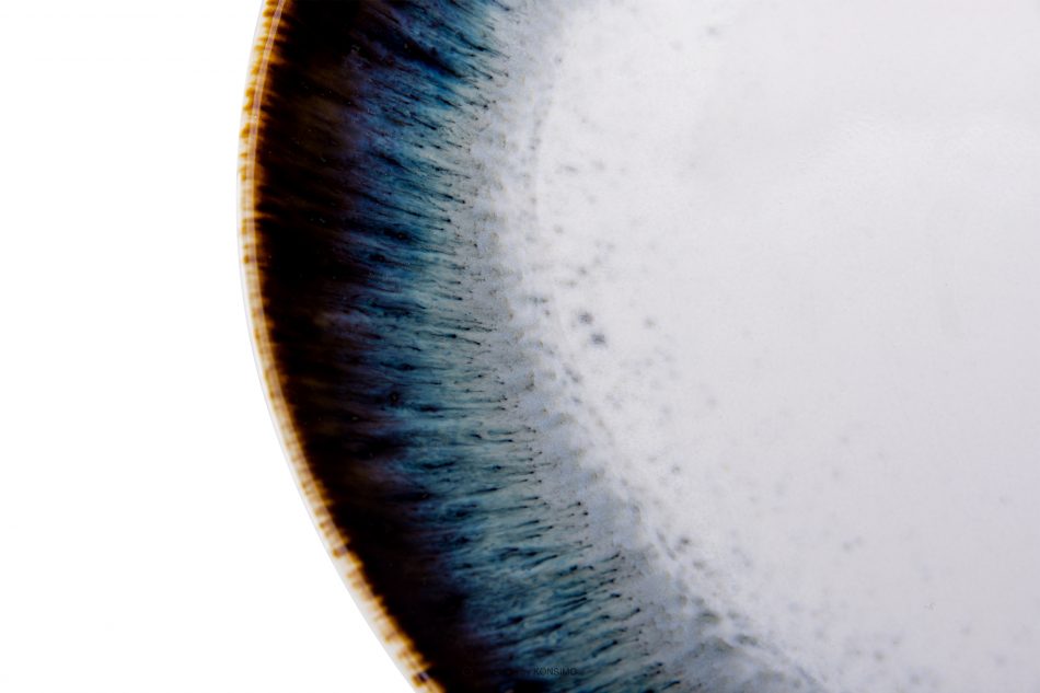 TIME DIM Raňajkový tanier 6ks. námornícka modrá/biela - obrázok 6