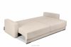 RUVIS Rozkládací třímístná pohovka boucle krémová krémová - obrázok 5