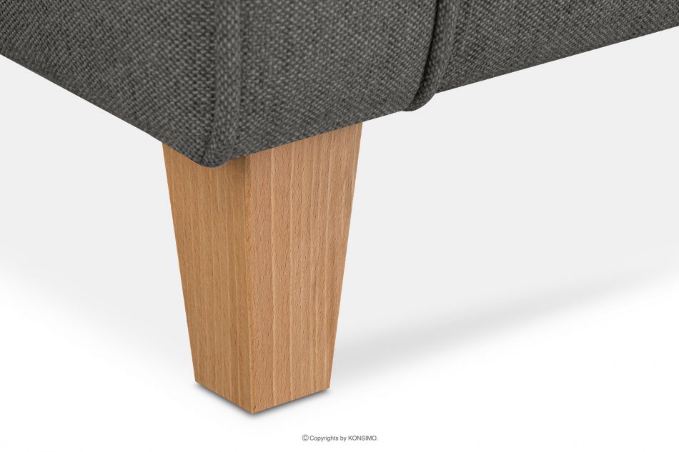 MILES Vintage kreslo na drevených nožičkách sivá/ buk sivá/buková - obrázok 7