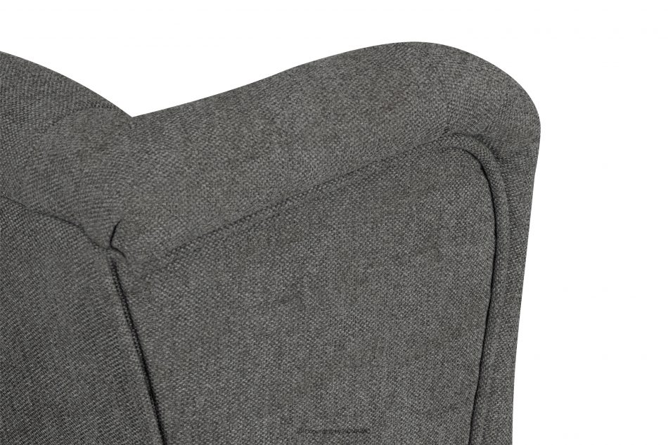 MILES Vintage kreslo na drevených nožičkách sivá/ buk sivá/buková - obrázok 8