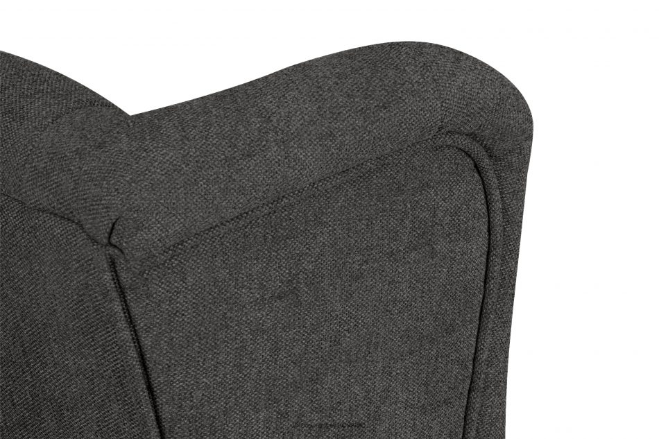 MILES Vintage kreslo na drevených nohách grafit/čierna grafit/čierna - obrázok 8