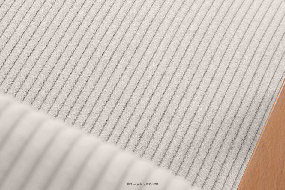 NASET Vintage kreslo z manšestrovej látky krémová/svetlý dub krémová/svetlý dub - obrázok 6