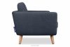 TAGIO II 2-miestna škandinávska pohovka s prešívanou pletenou látkou tmavomodrá námornícka modrá - obrázok 5