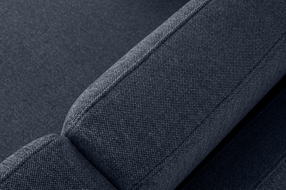 TAGIO II 2-miestna škandinávska pohovka s prešívanou pletenou látkou tmavomodrá námornícka modrá - obrázok 5