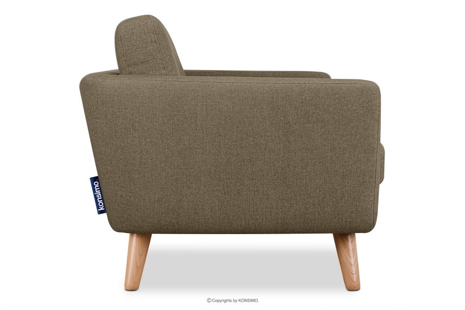 TAGIO II Škandinávska dvojmiestna pohovka s prešívanou tkaninou cappuccino cappuccino - obrázok 4