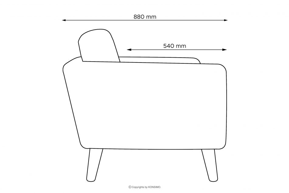 TAGIO II Škandinávska 2-miestna pohovka s prešívanou pletenou látkou grafitová grafit - obrázok 12