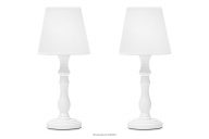 Nočná lampa biela 2ks