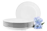 Elegantný jedálenský tanier 6ks platinová línia