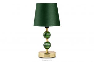 VULGA, https://konsimo.sk/kolekcie/vulga/ Elegantná stolná lampa tmavozelená/zlatá tmavozelená/zlatá - obrázok