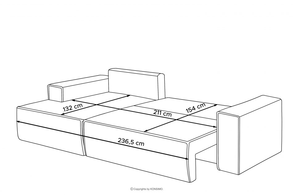NAPI Rozkladacia rohová pohovka do obývačky mätová manšestrová ľavá mäta - obrázok 25