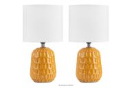 Boho medová stolná lampa 2ks