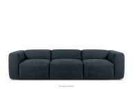 Modulárna 3 boho pohovka z tkanej látky tmavomodrej farby