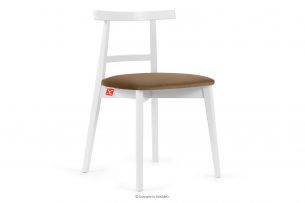 LILIO, https://konsimo.sk/kolekcie/lilio/ Biele vintage kreslo béžový velúr béžová/biela - obrázok