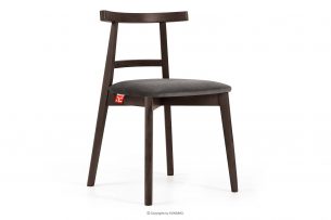 LILIO, https://konsimo.sk/kolekcie/lilio/ Kreslo vintage sivý velúr tmavý orech sivá/tmavý orech - obrázok