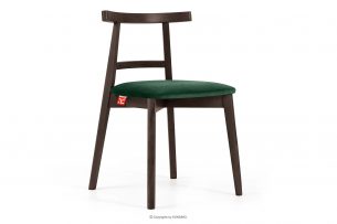 LILIO, https://konsimo.sk/kolekcie/lilio/ Kreslo vintage tmavozelený velúr tmavý orech tmavozelená/tmavý orech - obrázok