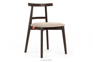 LILIO, https://konsimo.sk/kolekcie/lilio/ Stolička vintage krémový velúr tmavý orech krémová/tmavý orech - obrázok