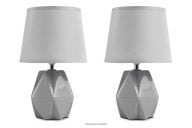 Sivé glamour lampy 2ks.
