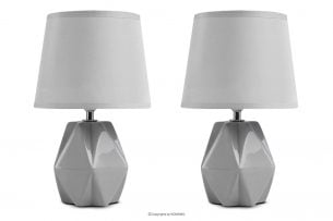FABO, https://konsimo.sk/kolekcie/fabo/ Sivé glamour lampy 2ks. Šedá - obrázok