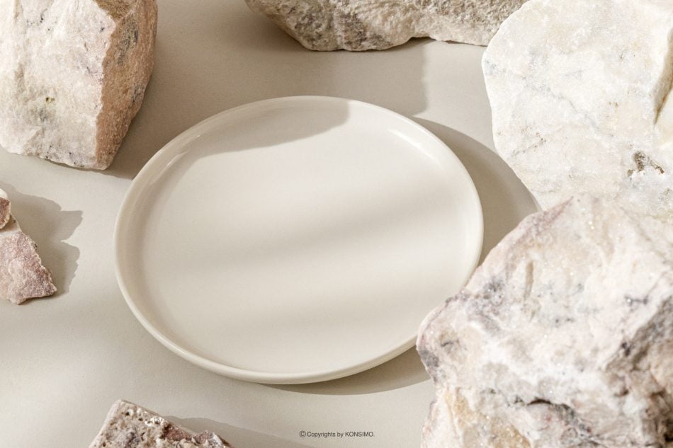 SORINA Krémový dezertný tanier 6 ks. krém - obrázok 7