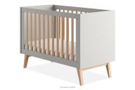 Výškovo nastaviteľná detská posteľ 120x60 sivá