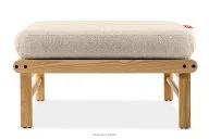 Záhradný puf v štýle boho krém/prírodný jaseň