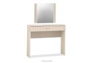 Toaletný stolík so zrkadlom krémový elegantný
