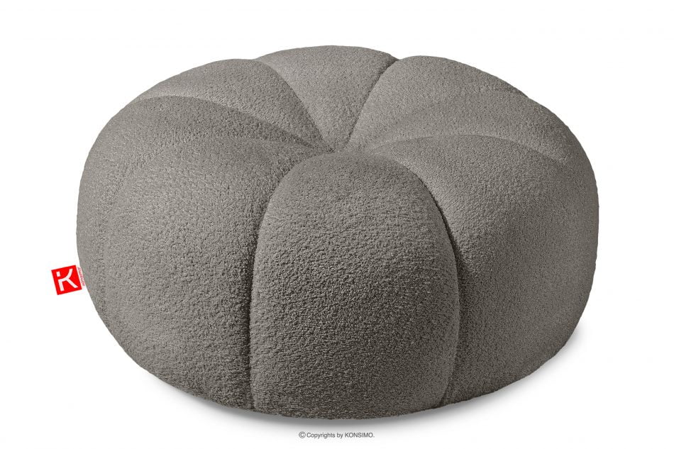 TOCA Puf do obývačky z látky boucle sivohnedý šedohnedá - obrázok 0
